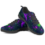 Green Galaxy - Black Running Shoes