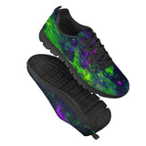 Green Galaxy - Black Running Shoes