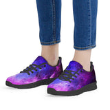 Pink Galaxy - Black Running Shoes