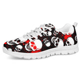 skull White Running Shoes