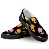 Alien Invasion - Black Slip On Shoes