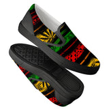 Rasta - Black Slip On Shoes