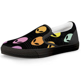 Alien Invasion - Black Slip On Shoes