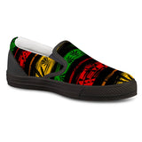 Rasta - Black Slip On Shoes