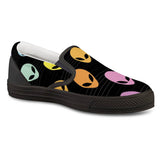 Alien Invasion - Black Slip On Shoes