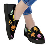 Alien Invasion - Black Slip On Shoes