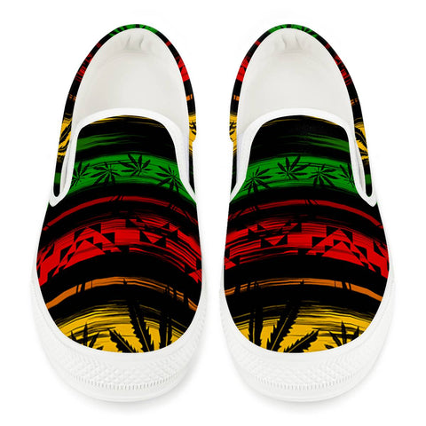 Rasta - White Slip On Shoes