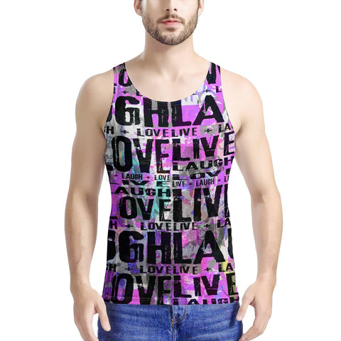 Live Laugh Love Men's All Over Print Tank