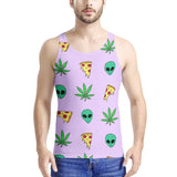 Alien Pizza Weed - Men's All Over Print Tank