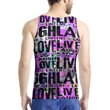 Live Laugh Love Men's All Over Print Tank