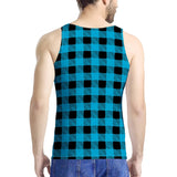 Blue Plaid - Men's All Over Print Tank