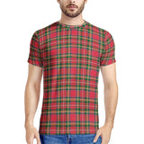 Red Plaid - New Men's All Over Print T-shirt