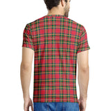 Red Plaid - New Men's All Over Print T-shirt