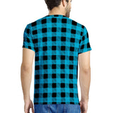 Blue Plaid - New Men's All Over Print T-shirt