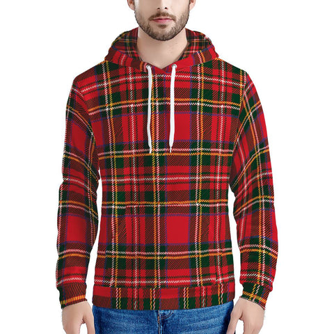 Red Plaid - Men's All Over Print Hoodie