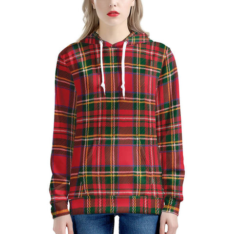 Red Plaid - Women's All Over Print Hoodie