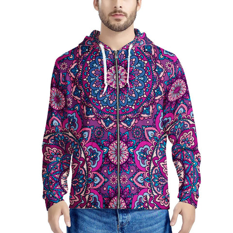 Garden Goddess - Men's All Over Print Zip Hoodie