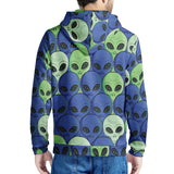 Spaced Out - Men's All Over Print Zip Hoodie