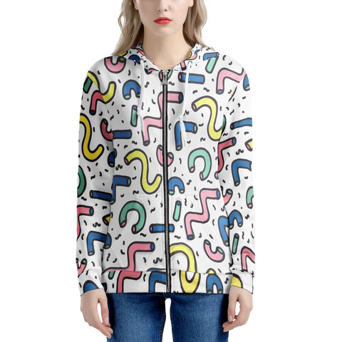 Gettin' Jiggy - Women's All Over Print Zip Hoodie