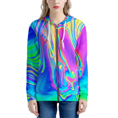 Drip - Women's All Over Print Zip Hoodie