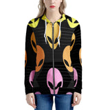 Alien Invasion - Women's All Over Print Zip Hoodie