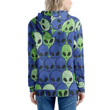 Spaced Out - Women's All Over Print Zip Hoodie