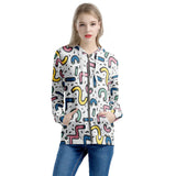 Gettin' Jiggy - Women's All Over Print Zip Hoodie