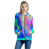 Drip - Women's All Over Print Zip Hoodie