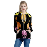 Alien Invasion - Women's All Over Print Zip Hoodie