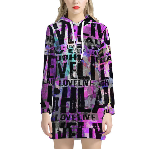 Live Laugh Love Women's Hoodie Dress