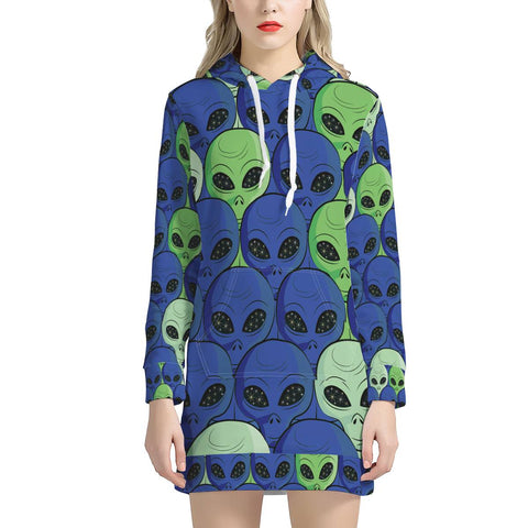 Spaced Out - Women's Hoodie Dress