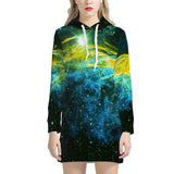 Golden Way Women's Hoodie Dress