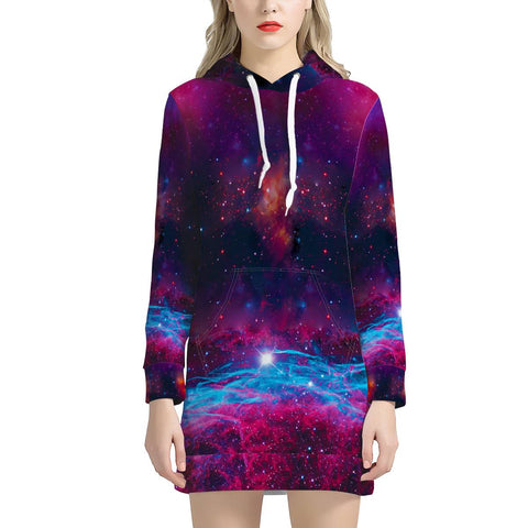 Deep Space - Women's Hoodie Dress