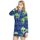 Spaced Out - Women's Hoodie Dress