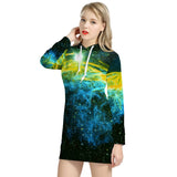 Golden Way Women's Hoodie Dress