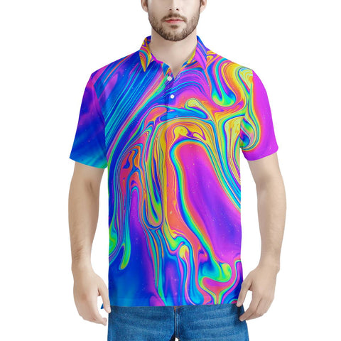 Drip - Men's All Over Print Polo Shirt