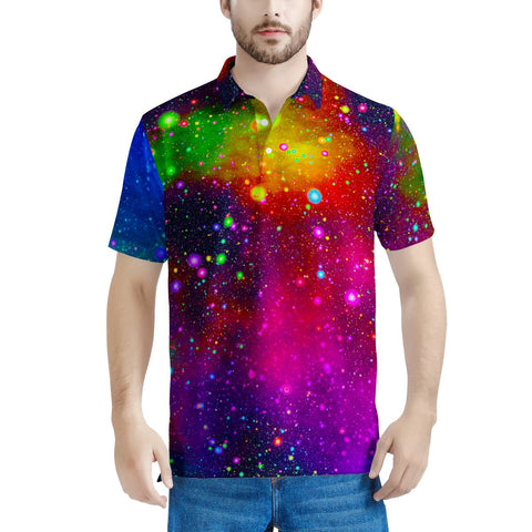 Acid Rainbow - Men's All Over Print Polo Shirt