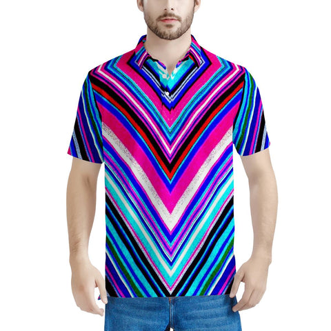 Illusions - Men's All Over Print Polo Shirt