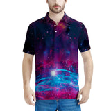 Deep Space - Men's All Over Print Polo Shirt