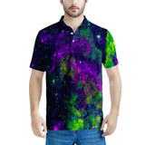 Green Galaxy - Men's All Over Print Polo Shirt