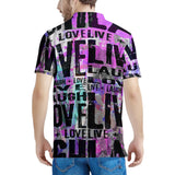 Live Laugh Love Men's All Over Print Polo Shirt