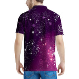 Cosmic Sparkle - Men's All Over Print Polo Shirt