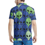 Spaced Out - Men's All Over Print Polo Shirt