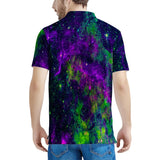 Green Galaxy - Men's All Over Print Polo Shirt