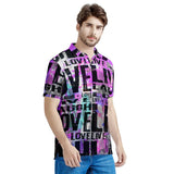 Live Laugh Love Men's All Over Print Polo Shirt