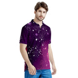 Cosmic Sparkle - Men's All Over Print Polo Shirt