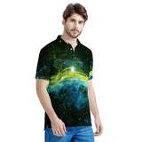 Golden Way Men's All Over Print Polo Shirt