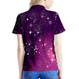 Cosmic Sparkle - Women's All Over Print Polo Shirt