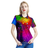 Acid Rainbow - Women's All Over Print Polo Shirt