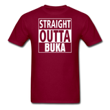 MFD Straight Outta Buka Tee - burgundy